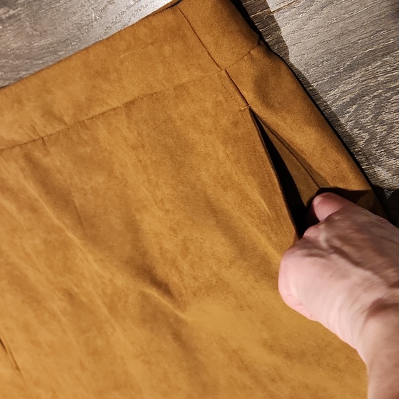 ❤️ NWOT! J CREW FACTORY A-LINE FAUX SUEDE MINI SKIRT, 8 AND 10 - Picture 6 of 12